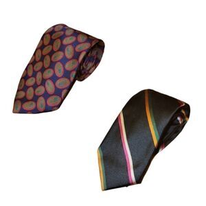 2 Vintage Kuppenheimer Itilian Silk Ties